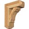 Ekena Millwork Merced Craftsman Rough Sawn Bracket w/ Offset Brace, Western Red Cedar, 8"W x 22"D x 26"H BKT0806X22X26MRC04RWR - alternate 1